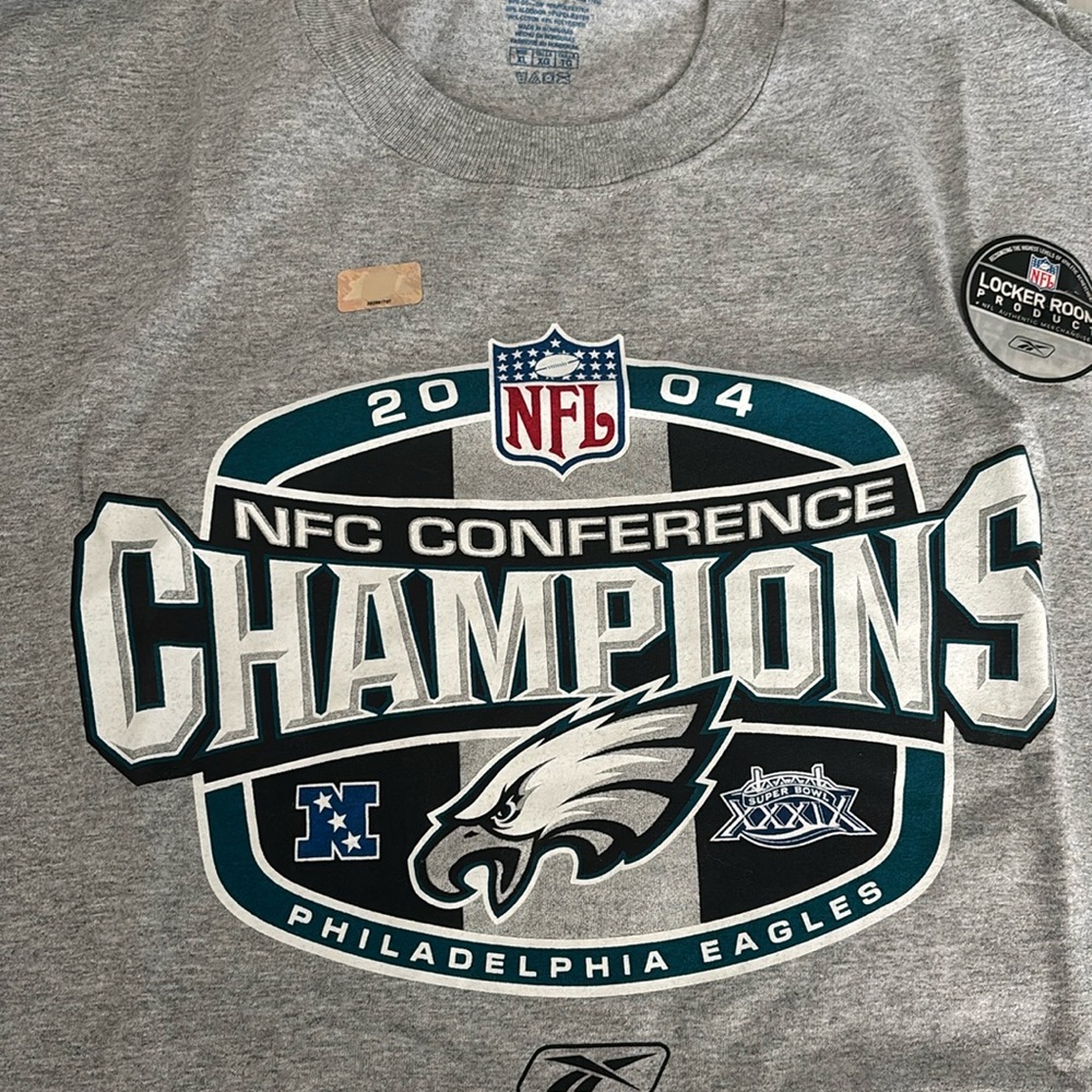 2004 Philadelphia Eagles NFC Conference Champions T-Shirt Size XL New